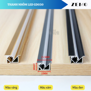 Thanh Nhôm LED GD030 Góc V45 Độ